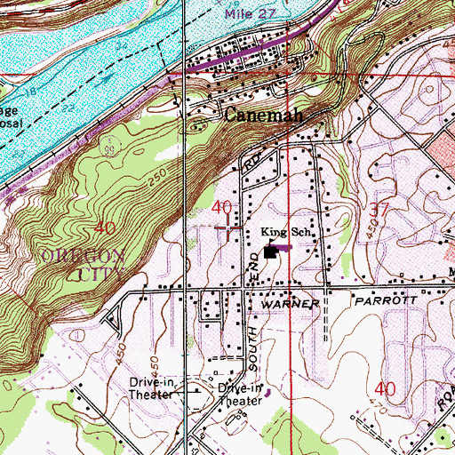 Topographic Map of United Pentecostal Church, OR