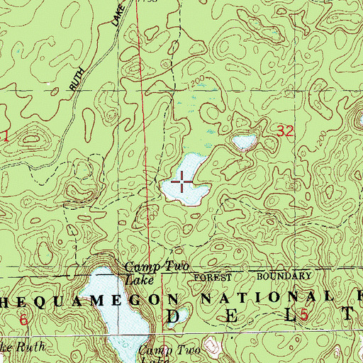 Topographic Map of Minor Lake, WI