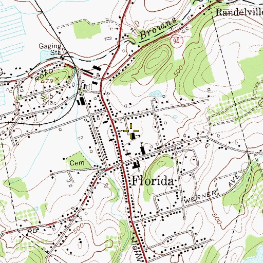 Topographic Map of Seward Institute, NY
