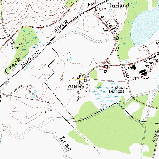 Topographic Map of Mid Orange State Correctional Facility (historical), NY