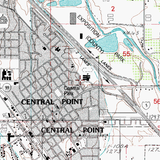 Topographic Map of Jewett Elementary School, OR