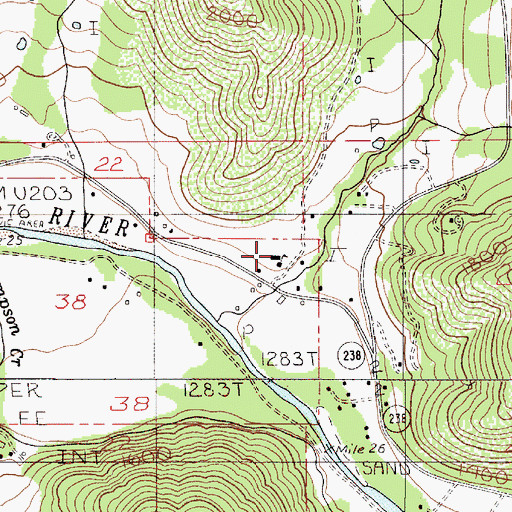 Topographic Map of Applegate Elementary School, OR