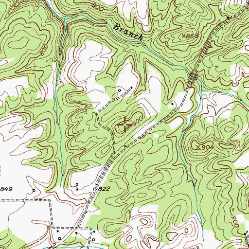 Topographic Map of Picnic Hill, KY