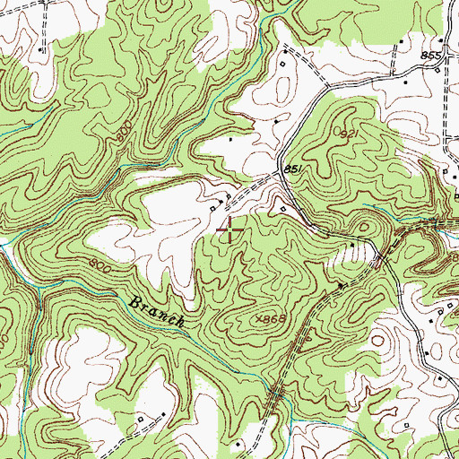 Topographic Map of Cedar Lakes Estates (historical), KY