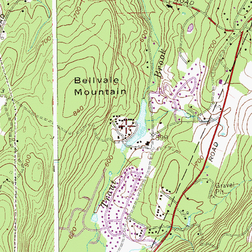 Topographic Map of Camp Monroe, NY