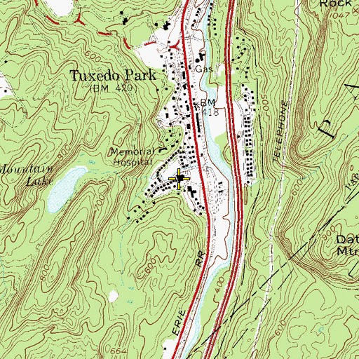 Topographic Map of George Grant Mason Elementary School, NY