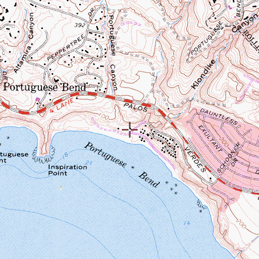 Topographic Map of Klondike Canyon, CA