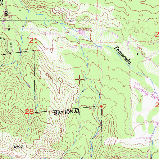 Topographic Map of Kohler Canyon, CA