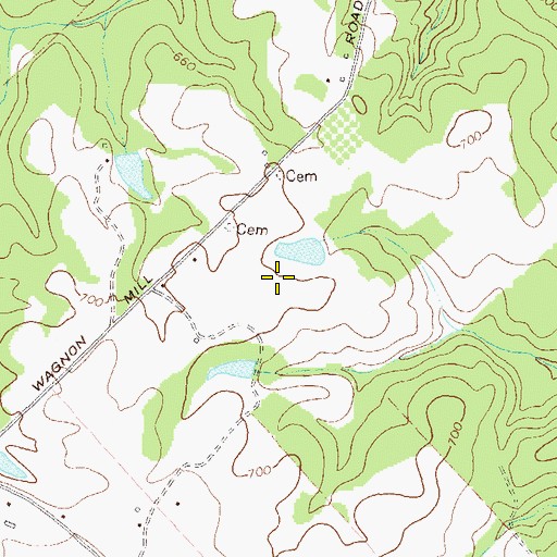 Topographic Map of Southern Oaks Airport, GA
