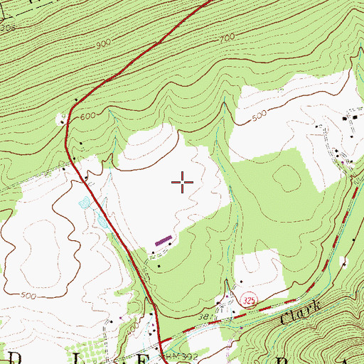 Topographic Map of Tallman West Airport, PA