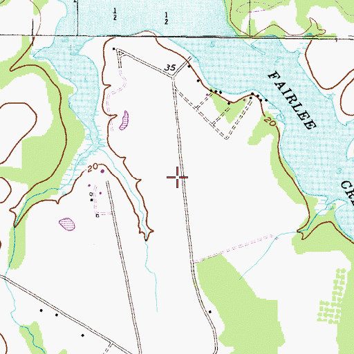 Topographic Map of Breezecroft Airport, MD