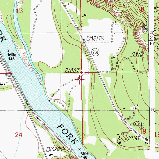 Topographic Map of Tuka Airport, ID