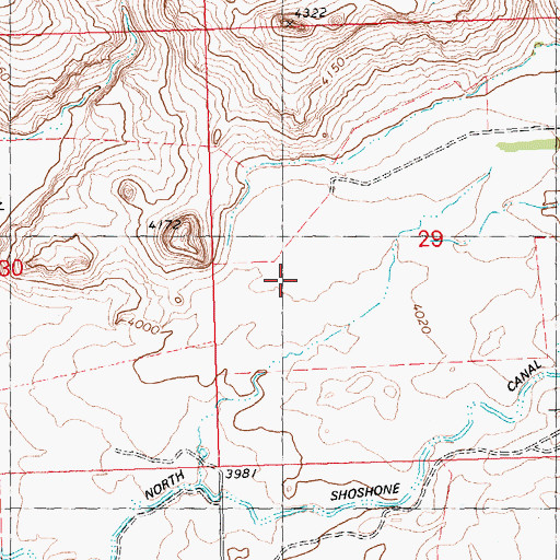 Topographic Map of Black Butte Ranch Airport, ID