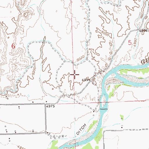 Topographic Map of Barber Field, CO