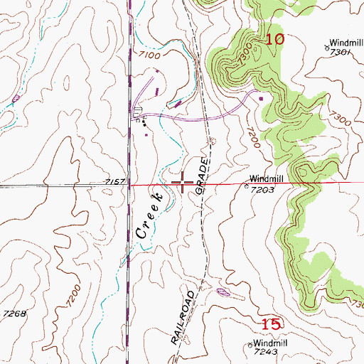 Topographic Map of Fat Chance Airport, CO