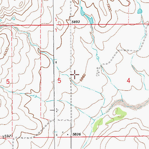 Topographic Map of Schantz Airstrip, CO