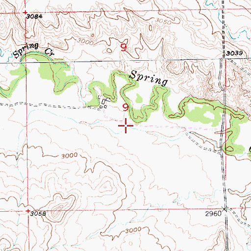 Topographic Map of Bruch Airfield, SD