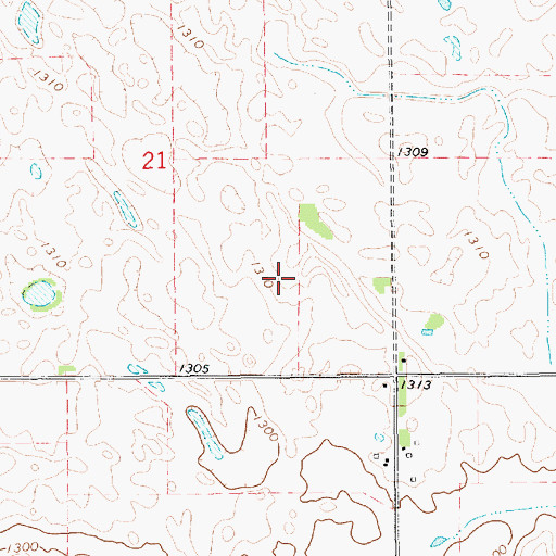 Topographic Map of Winter Airfield, SD