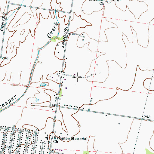 Topographic Map of Ray Airport, TN