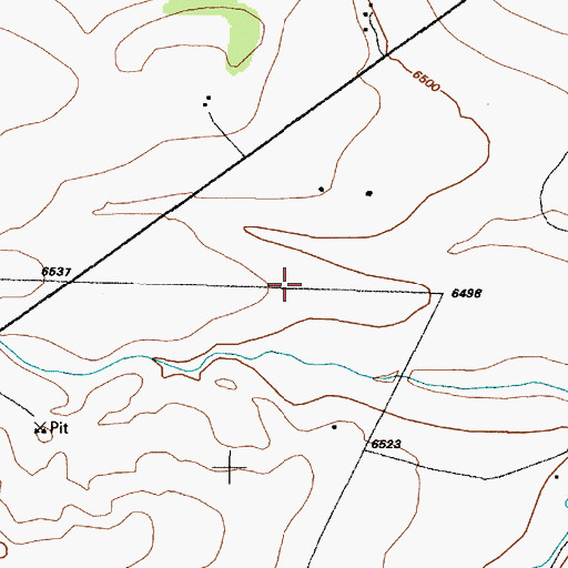 Topographic Map of Biplane Ranch Airport, NM