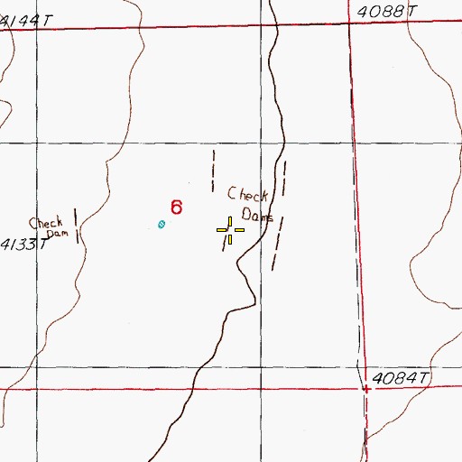 Topographic Map of Amigos Del Cielo Airport, NM