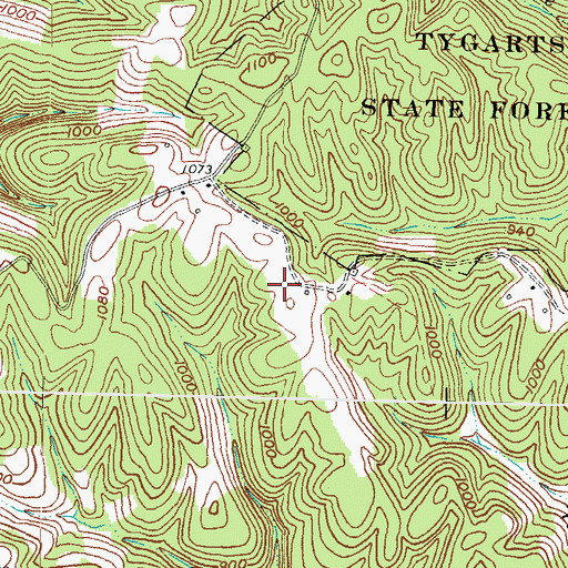 Topographic Map of Womstead Field, KY