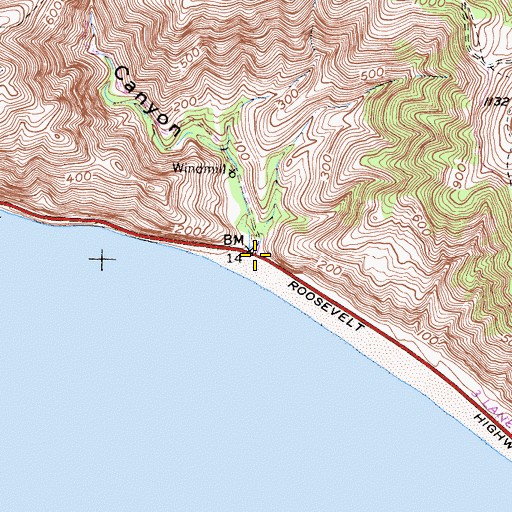 Topographic Map of La Jolla Canyon, CA