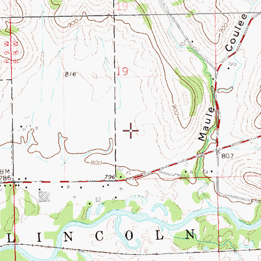 Topographic Map of Independence Airport, WI