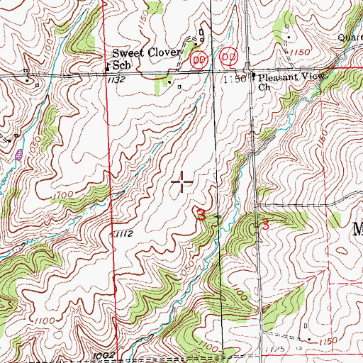 Topographic Map of Jim Benson Field, WI