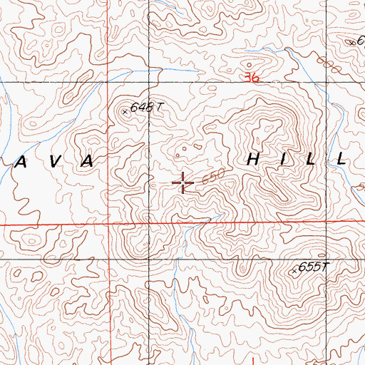 Topographic Map of Lava Hills, CA