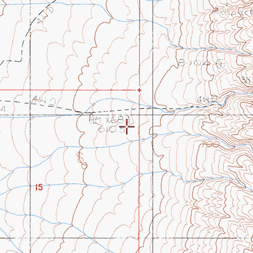 Topographic Map of Layton Canyon, CA