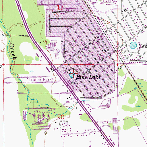 Topographic Map of San Carlos Christian Church, FL
