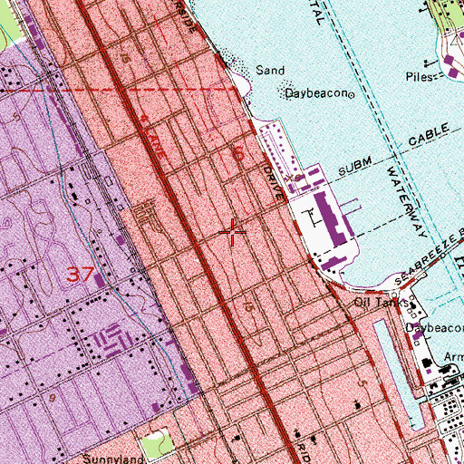 Topographic Map of Royal Oak Trailer Park, FL