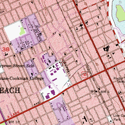 Topographic Map of Stewart Memorial United Methodist Church, FL