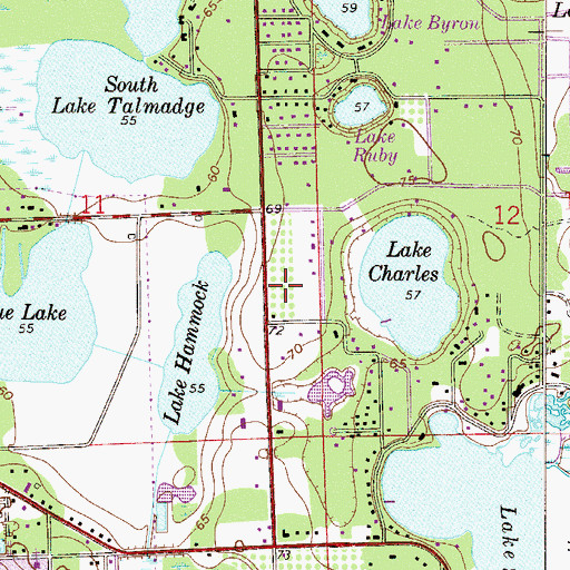 Topographic Map of Church of the Holy Presence, FL