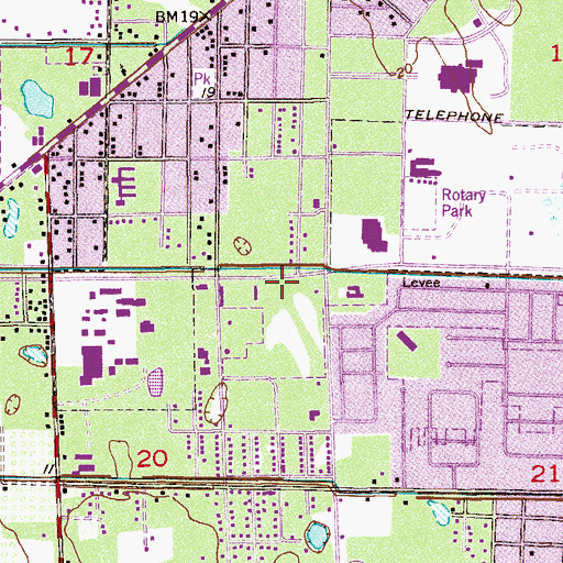 Topographic Map of Seventh Day Adventist Church, FL