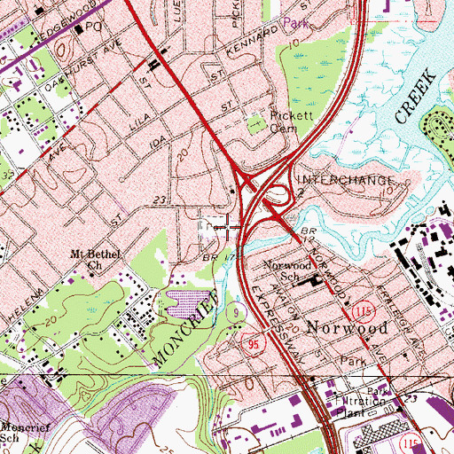 Topographic Map of Carvill Community Center, FL