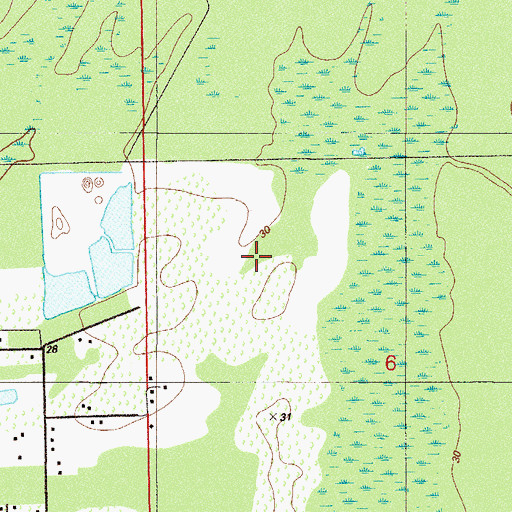Topographic Map of Greenview Cove Golf Course, FL