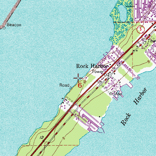 Topographic Map of American Outdoors Marina, FL