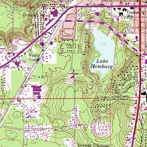 Topographic Map of First Apostolic Church, FL