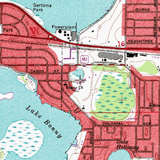 Topographic Map of Al - Lee Village Mobile Home Park, FL