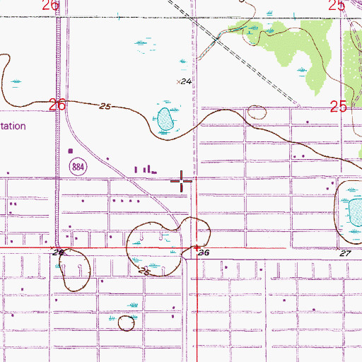 Topographic Map of Lee Boulevard Baptist Church, FL