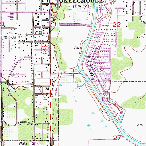 Topographic Map of River Bend Mobile Home Park, FL