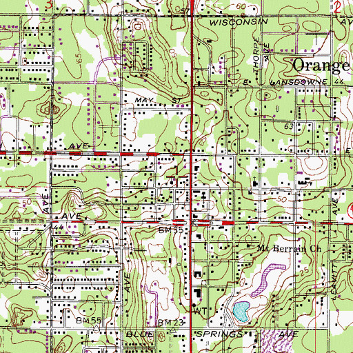 Topographic Map of United Church of Christ, FL