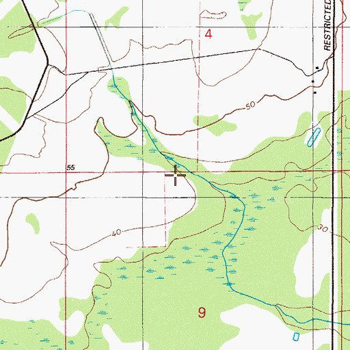 Topographic Map of Spencer Wastewater Treatment Facility, FL