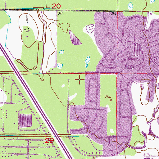 Topographic Map of Riveria United Church of Christ, FL