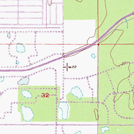 Topographic Map of Grapevine United Methodist Church, FL