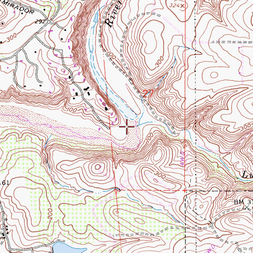 Topographic Map of Lusardi Creek, CA