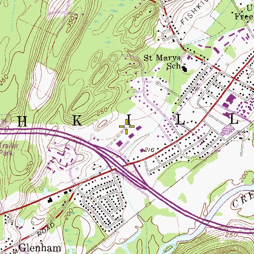 Topographic Map of Geering Park, NY