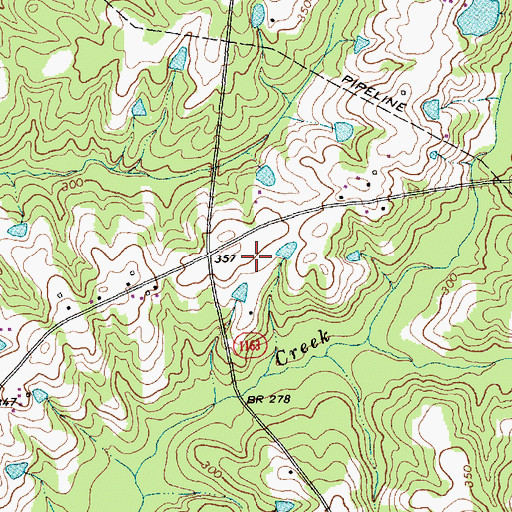 Topographic Map of Olive Chapel Elementary School, NC